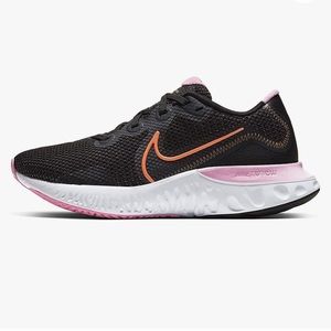 Nike Renew Run Women’s Running Shoes Black Pink Size 7 Cushioned Trainer